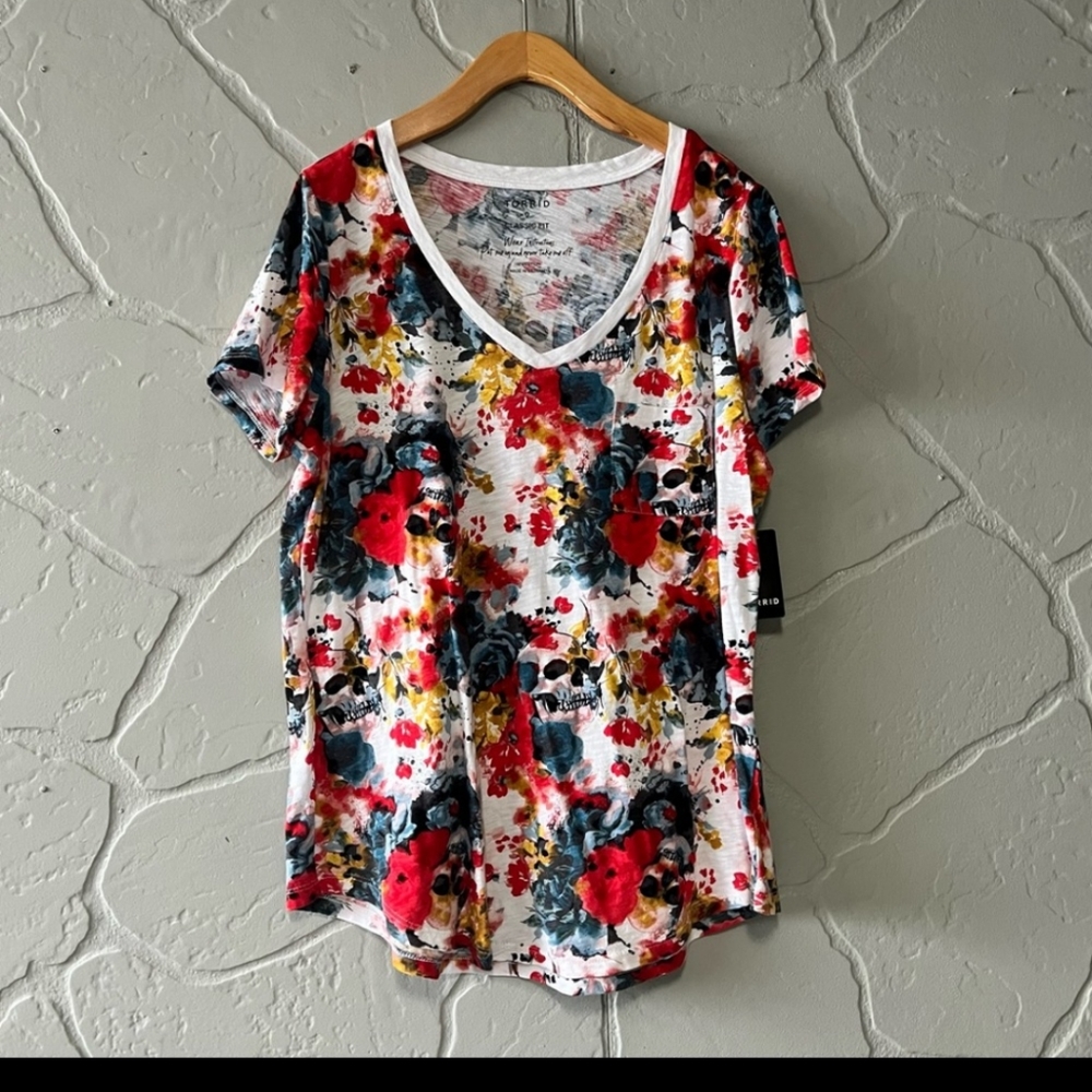 Tie dye skull top